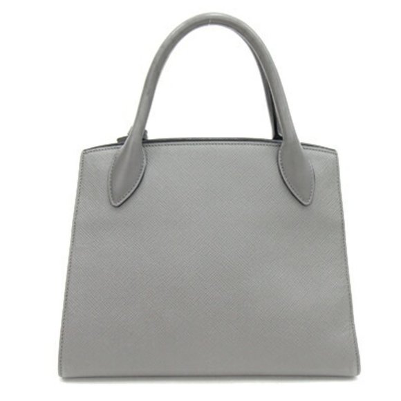 Prada Handbag 1BA156 Gray Calf Leather Women's PRADA - Picture 2 of 8